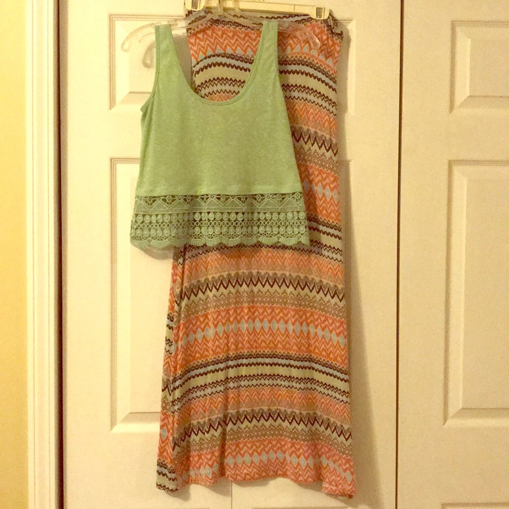 Crop Top with matching Maxi Skirt